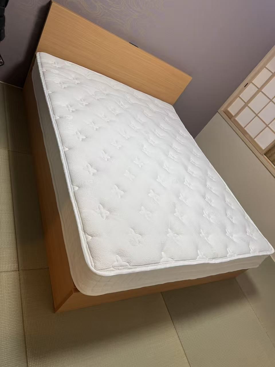 新品 木目調ベッド・マットレスセット 2サイズ