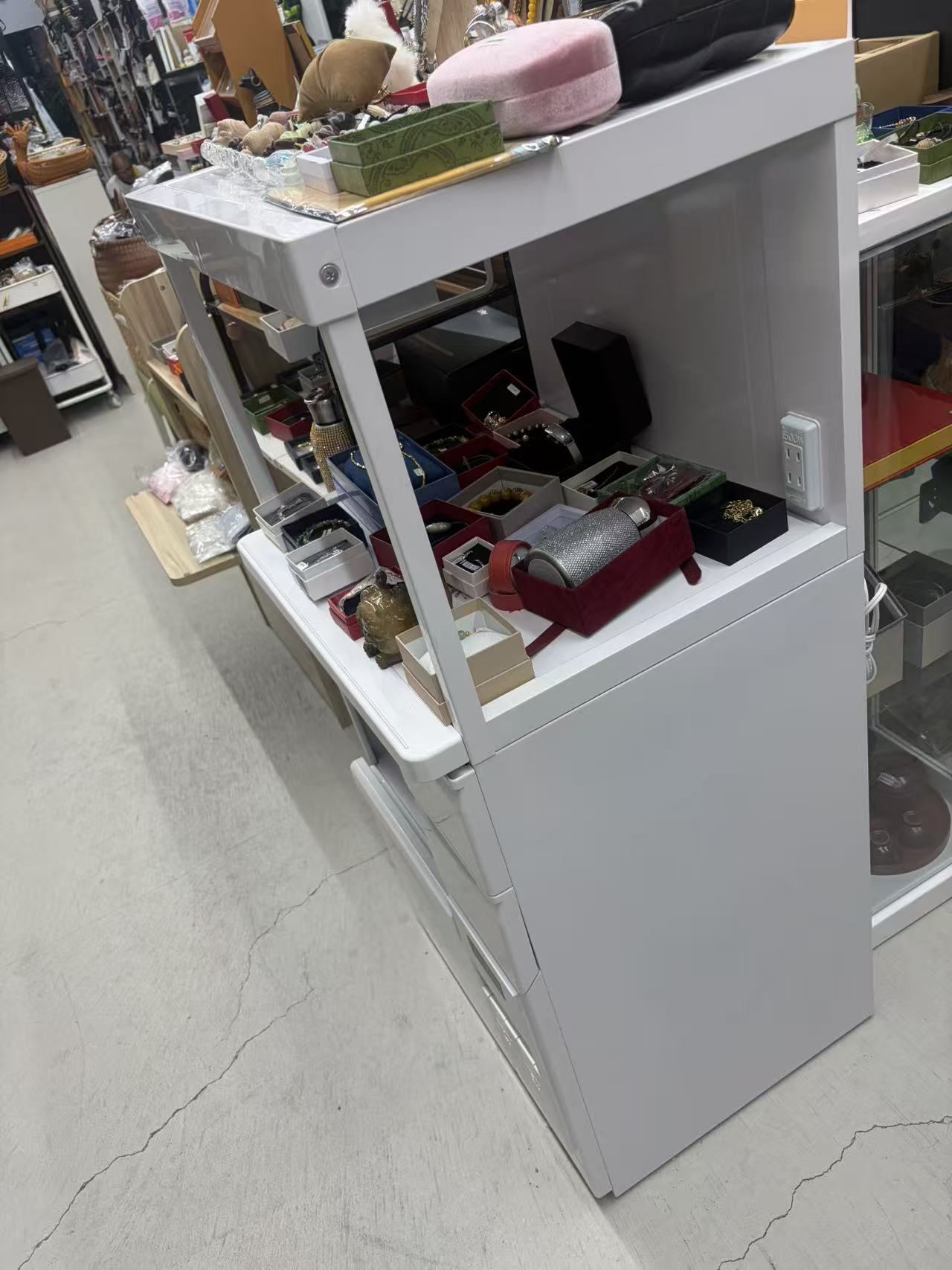 ホワイト ディスプレイ収納キャビネット・店舗什器の商品写真2
