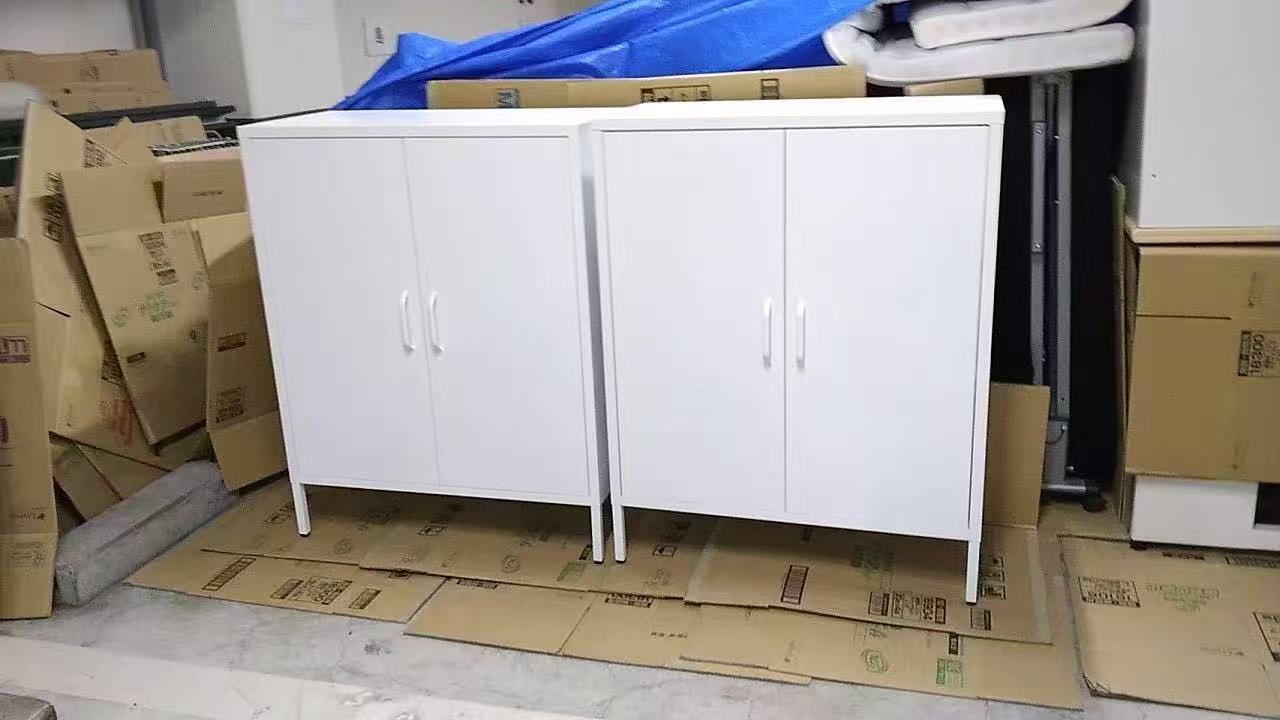 二手白色钢制办公柜 宽80cm（单台出售，在售2台）
