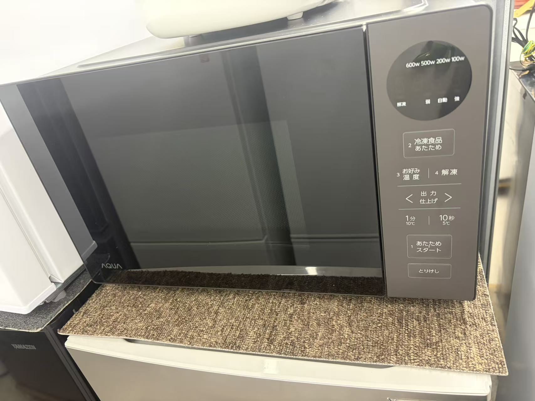 中古 2025年製 AQUA 20L 電子レンジ AQM-KF20P(K)